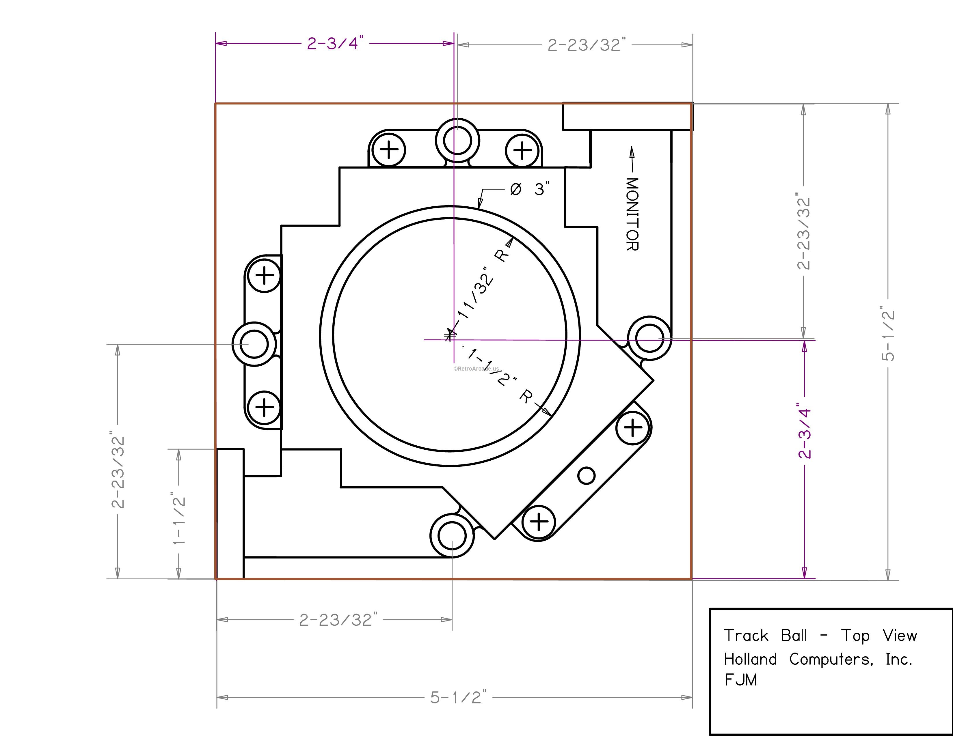 ArcadeTrackball Arcade Trackball based off Spinner version 2